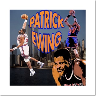 Patrick Ewing Towering Over NYC Posters and Art